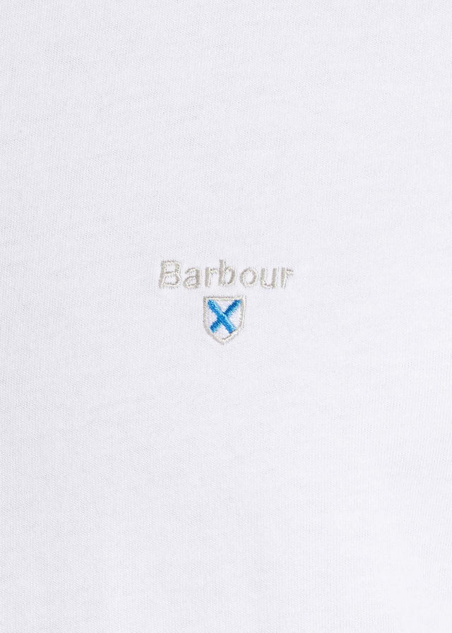 Barbour T-shirts Tartan sports tee - white