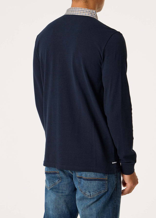 Weekend Offender Longsleeve Polo's Tavarez - navy