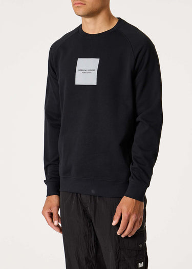 Weekend Offender Truien WOAN reflective sweat - black
