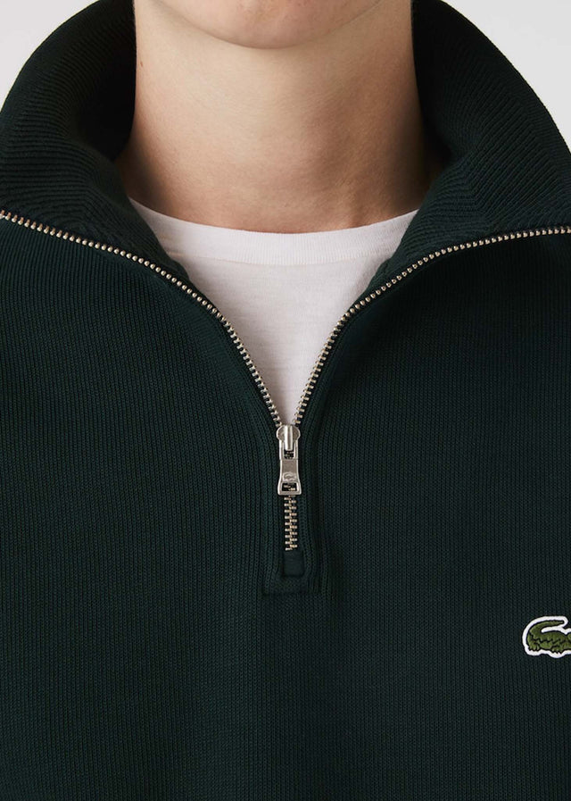 Lacoste Truien Sweater half zip - sinople