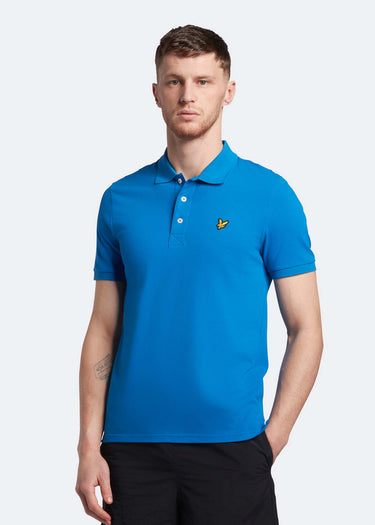 Lyle & Scott Polo's Plain polo shirt - bright blue