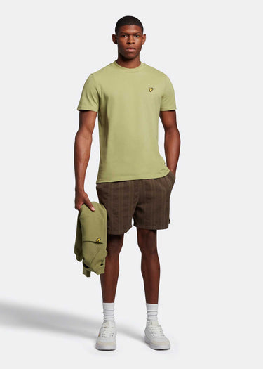 Lyle & Scott T-shirts Crest tipped t-shirt - seaweed