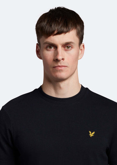 Lyle & Scott T-shirts  Crest tipped t-shirt - dark navy