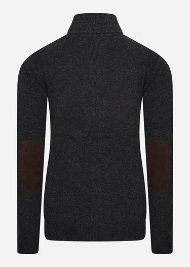 Barbour Vesten Patch zip thru - charcoal