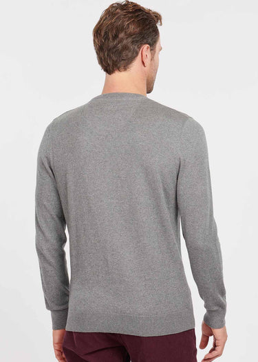 Barbour Truien Essential cotton cashmere crew - grey marl