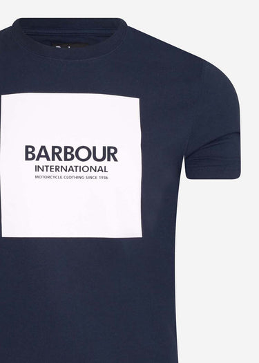 Barbour International T-shirts Block tee - navy