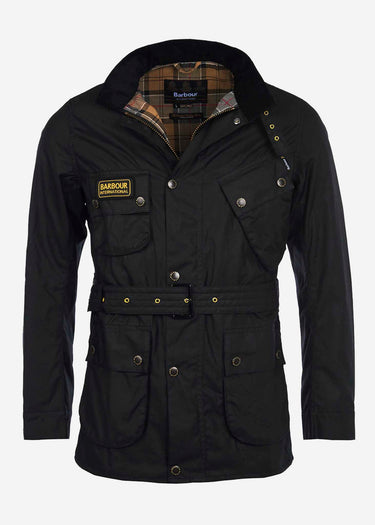 Barbour International Jassen Slim international wax jacket - black