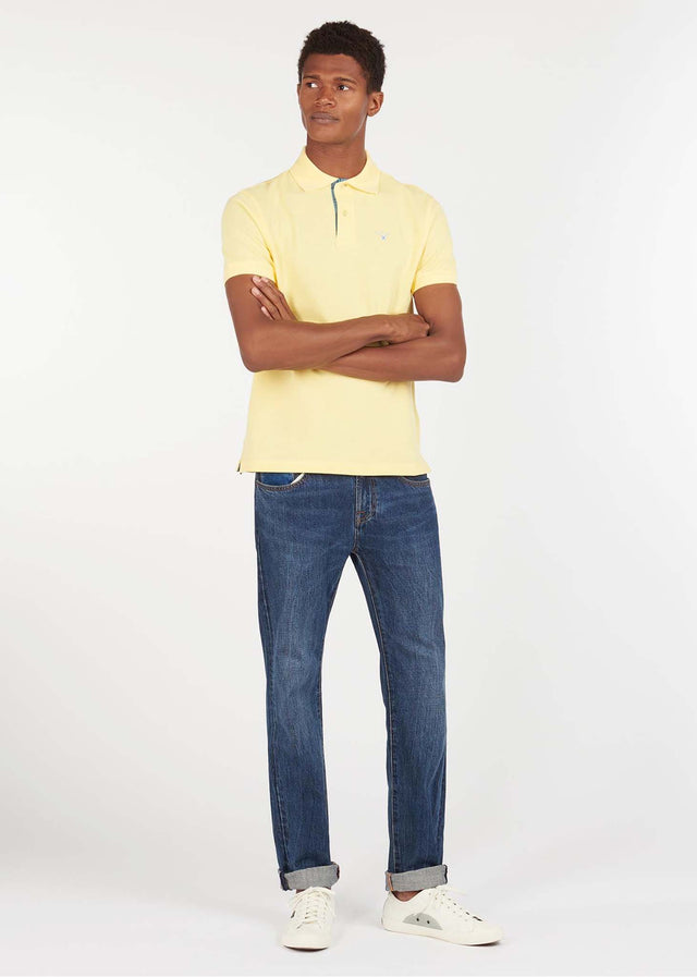 Barbour Polo's Tartan pique polo - corn