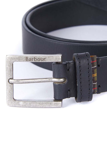 Barbour Riemen Pull up leather - black