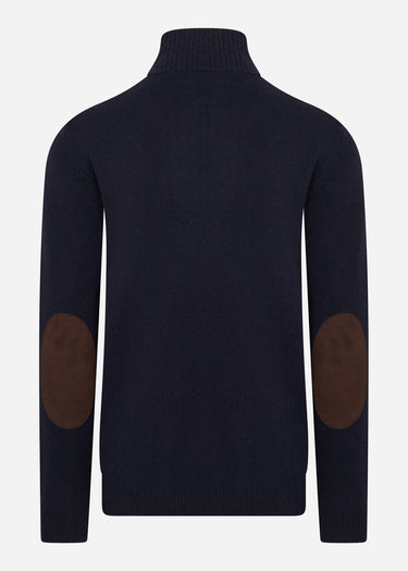 Barbour Truien Patch half zip - navy
