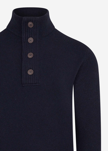 Barbour Truien Patch half zip - navy