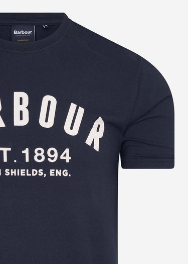 Barbour T-shirts Ridge logo tee - navy