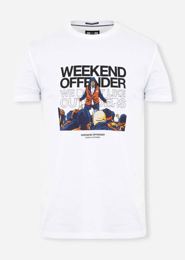 Weekend Offender T-shirts Bovver - white