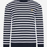 Lyle & Scott Truien Breton stripe jumper - dark navy