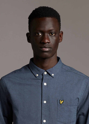 Lyle & Scott Overhemden  Oxford shirt - slate blue