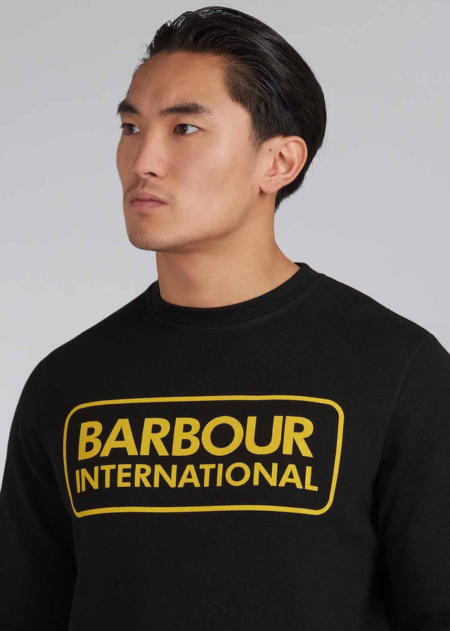 Barbour International Truien Large logo sweat - black
