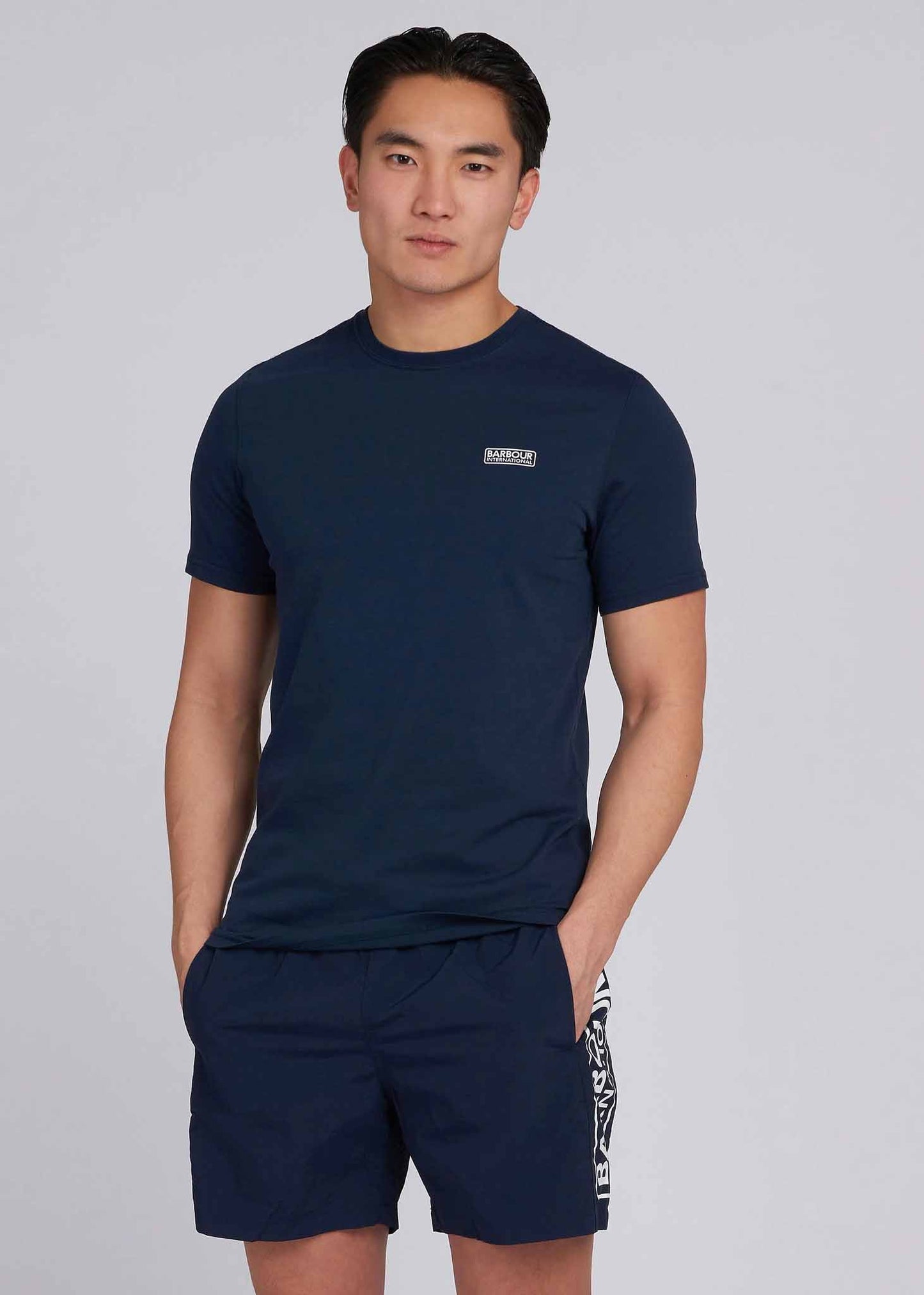 Barbour International T-shirts Essential small logo tee - navy