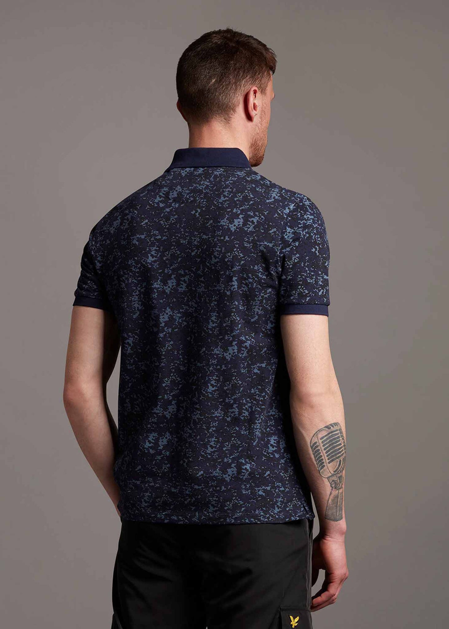 Lyle & Scott Polo's Earth camo polo shirt - dark navy