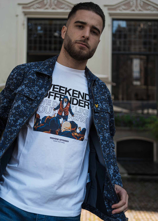 Weekend Offender T-shirts Bovver - white