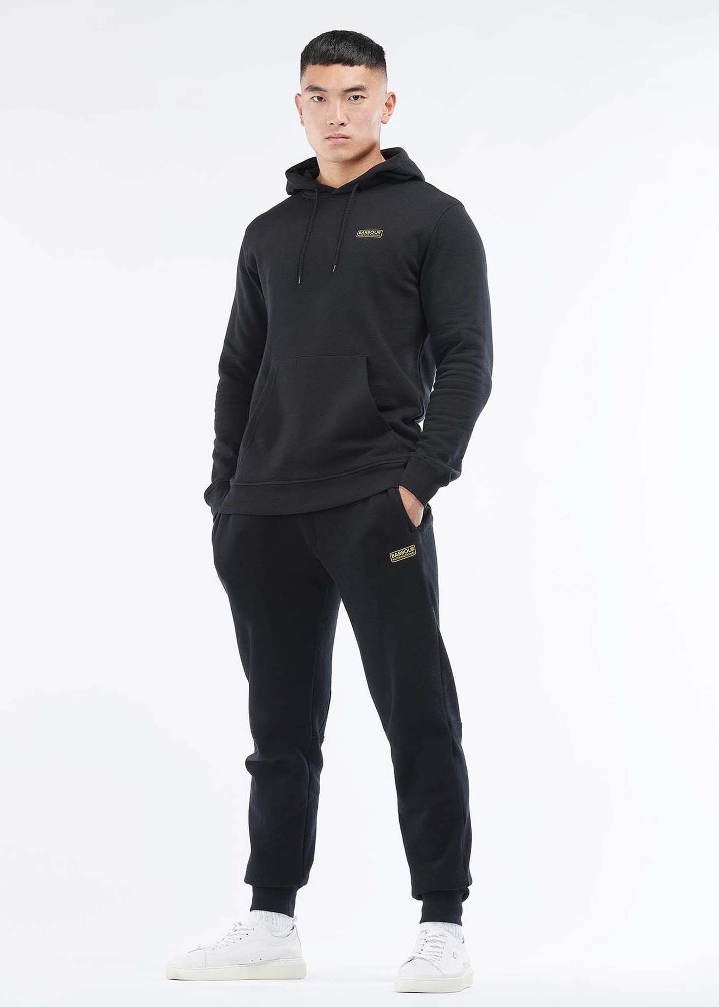 Barbour International Hoodies Small logo hoodie - black