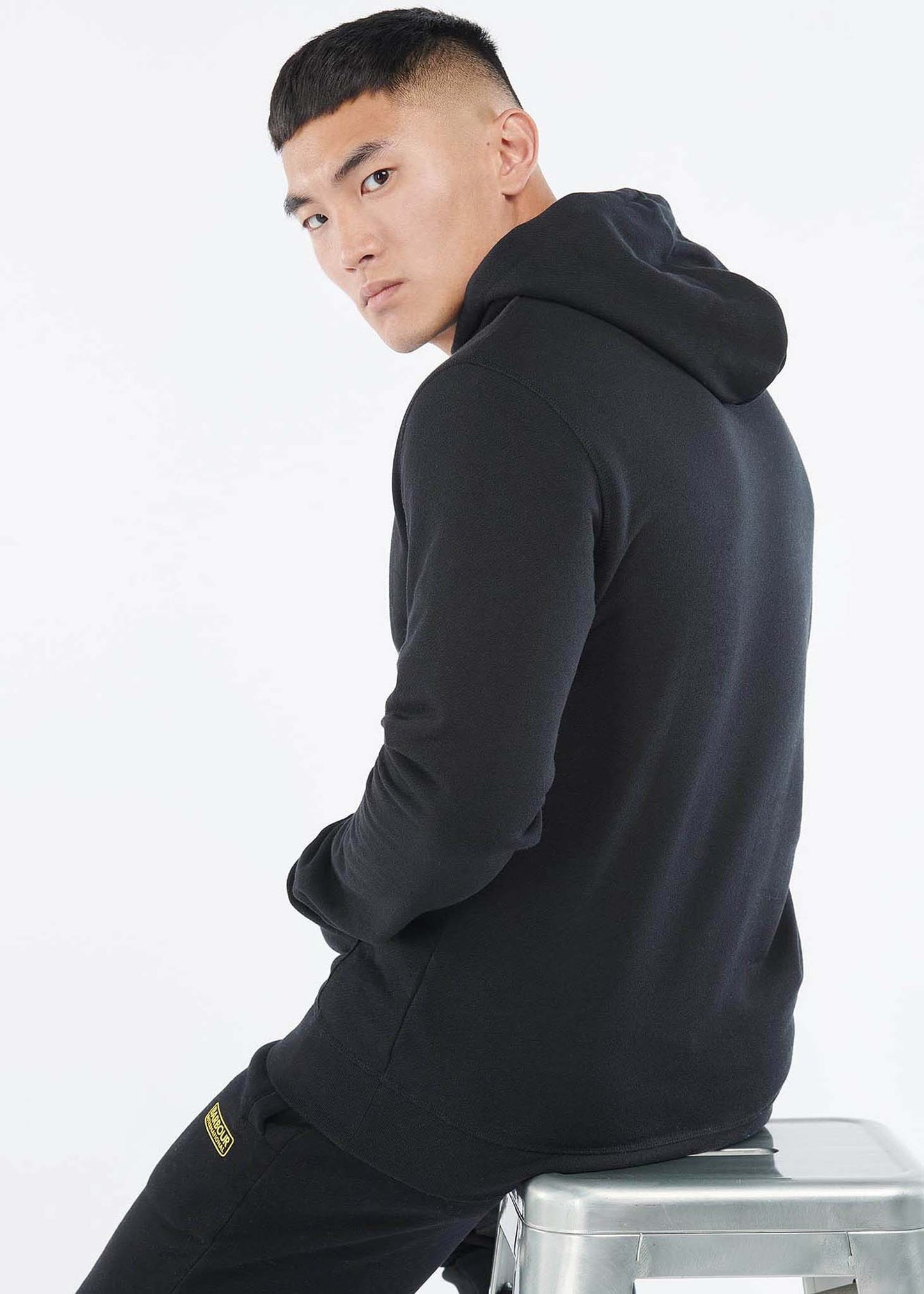 Barbour International Hoodies Small logo hoodie - black
