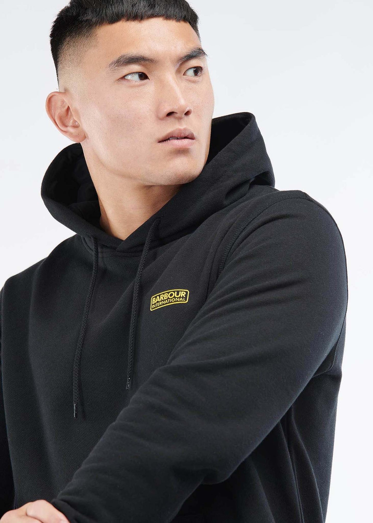 Barbour International Hoodies Small logo hoodie - black