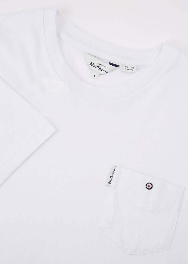 Ben Sherman T-shirts Signature pocket tee - white