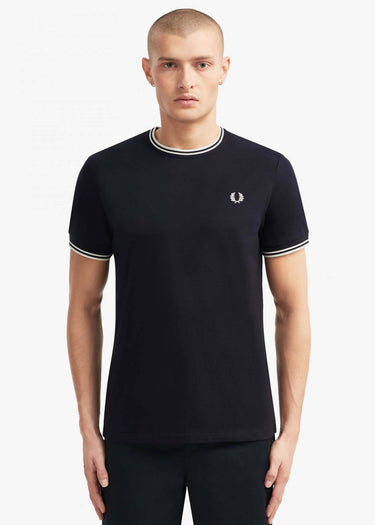 Fred Perry T-shirts  Twin tipped t-shirt - navy