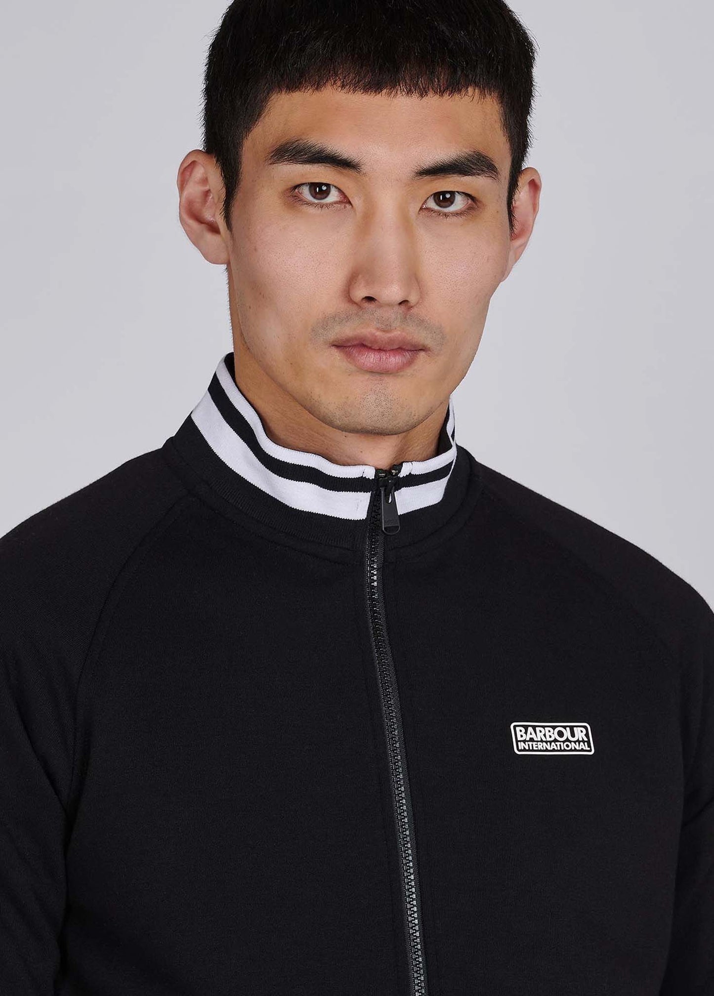 Barbour International Vesten Radius raglan zip thru - black