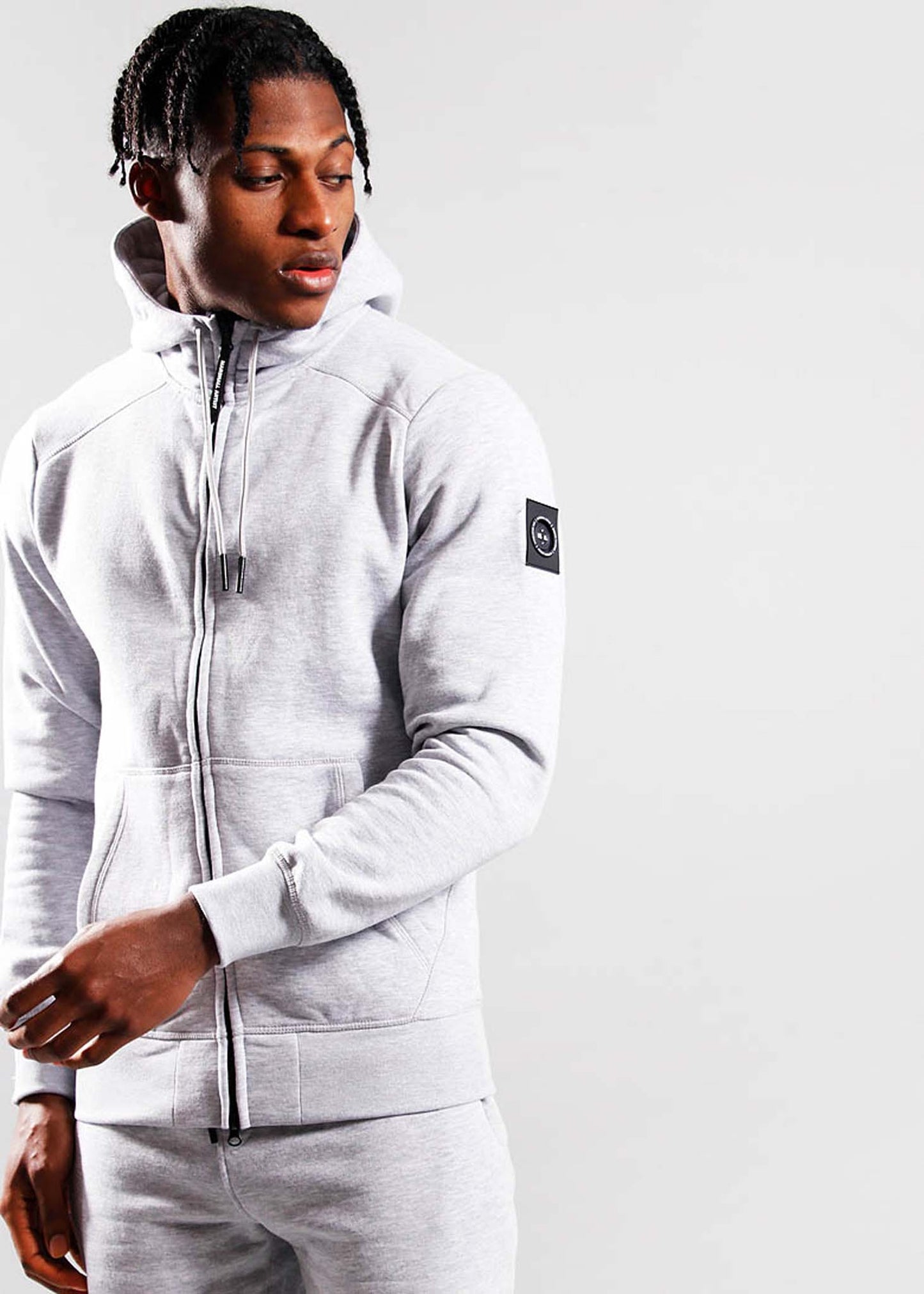 Marshall Artist Vesten Siren full zip hood - grey marl