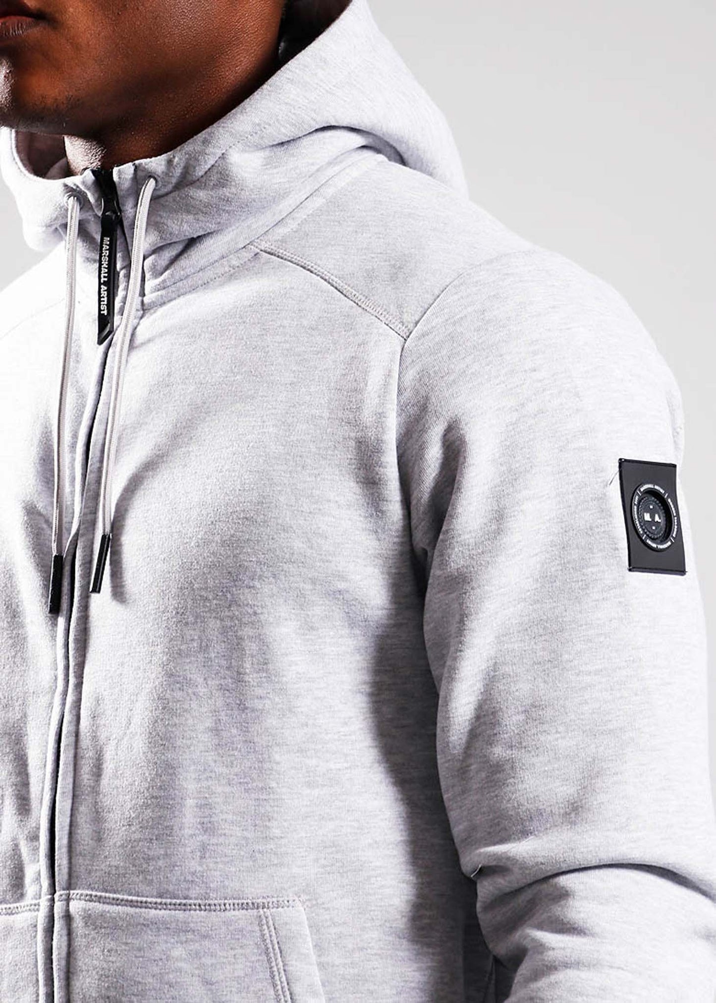 Marshall Artist Vesten Siren full zip hood - grey marl