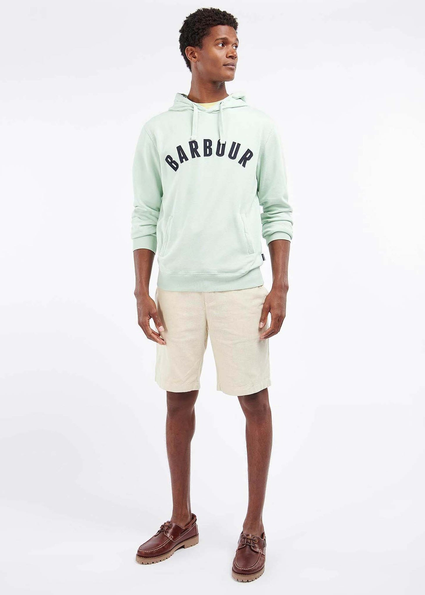 Barbour Hoodies Acton hoodie - dusty mint