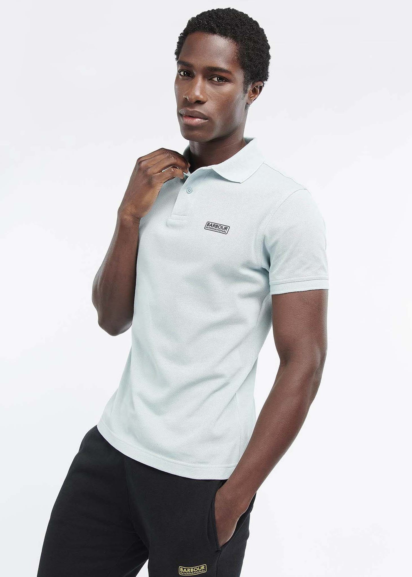 Barbour International Polo's Essential polo - pastel spruce