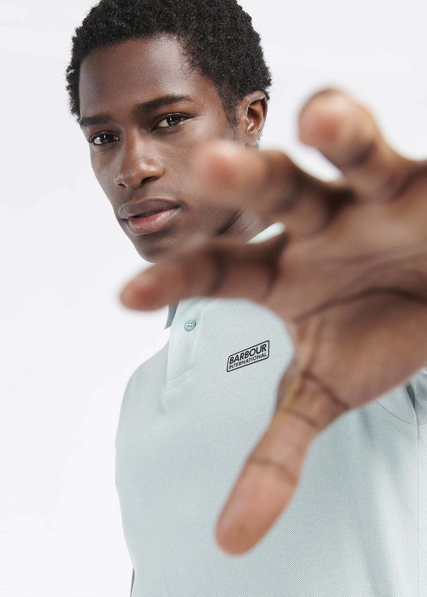 Barbour International Polo's Essential polo - pastel spruce