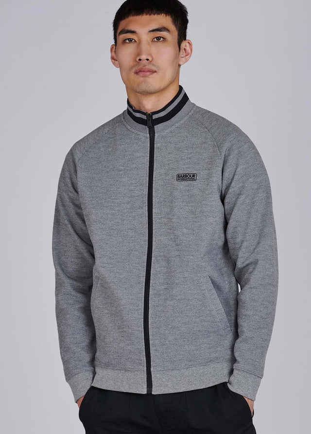 Barbour International Vesten Radius raglan zip thru - anthracite marl