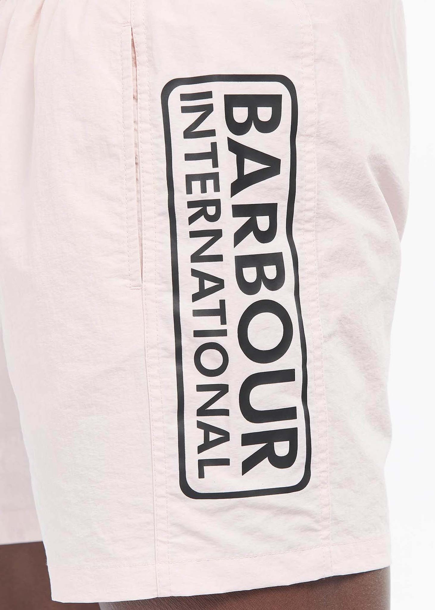 Barbour International Zwembroeken Large logo swim short- pink cinder