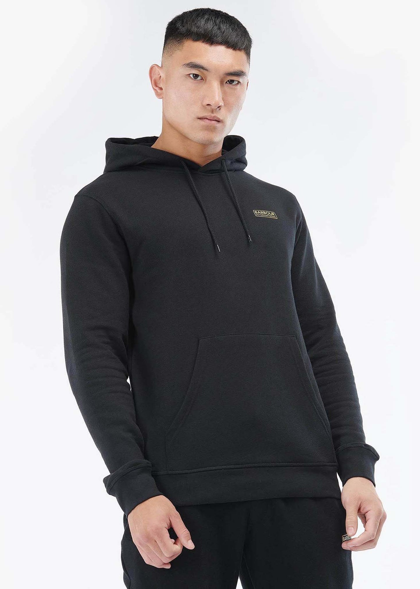 Barbour International Hoodies Small logo hoodie - black