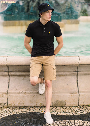 Lyle & Scott Korte Broeken Wembley cargo short - biscuit
