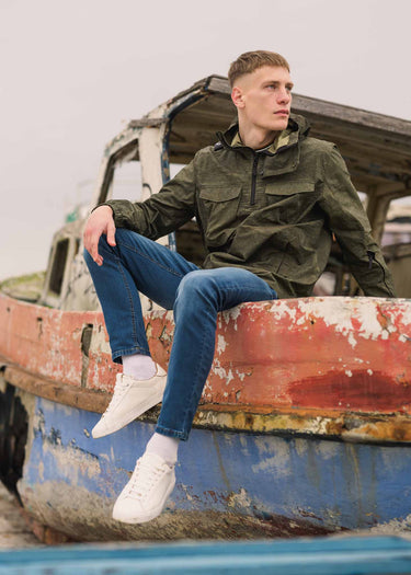 MA.Strum Jassen Tie dye smock - oil slick