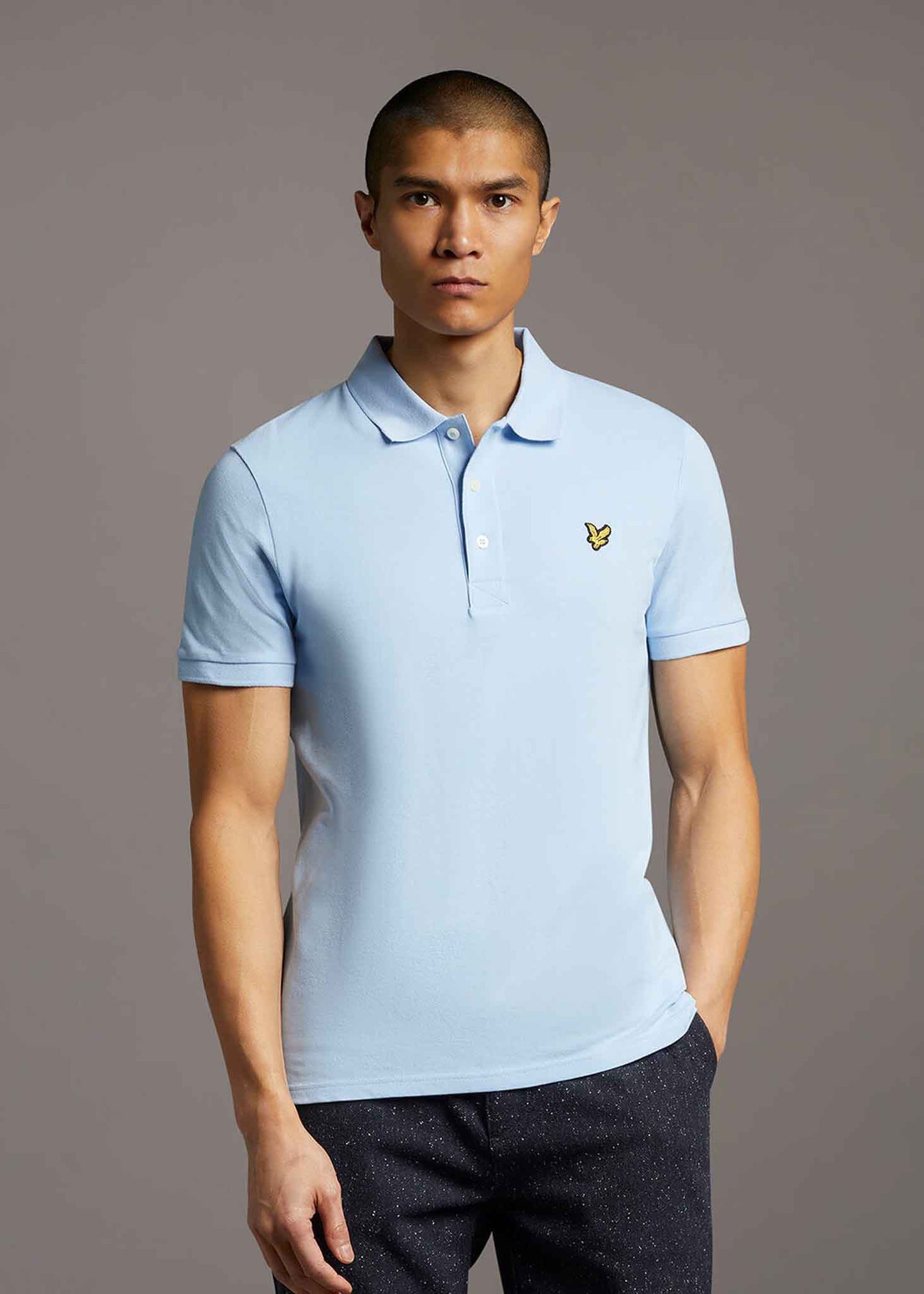 Lyle & Scott Polo's Plain polo shirt - light blue