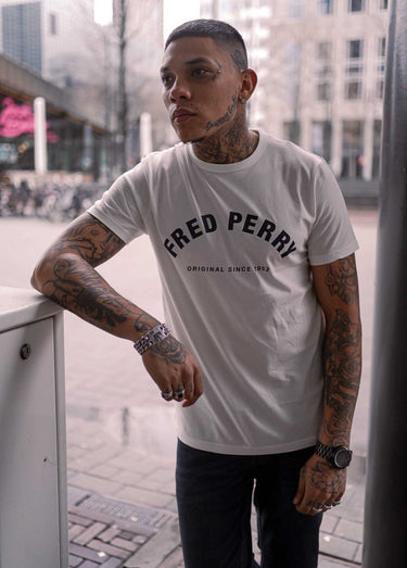 Fred Perry T-shirts Arch branded t-shirt - snow white
