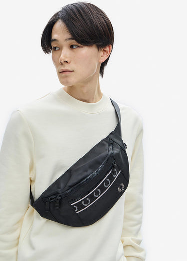 Fred Perry Tassen Contrast tape crossbody bag - black