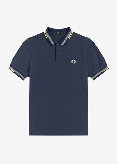 Fred Perry Polo's Abstract tipped polo shirt - dark airforce