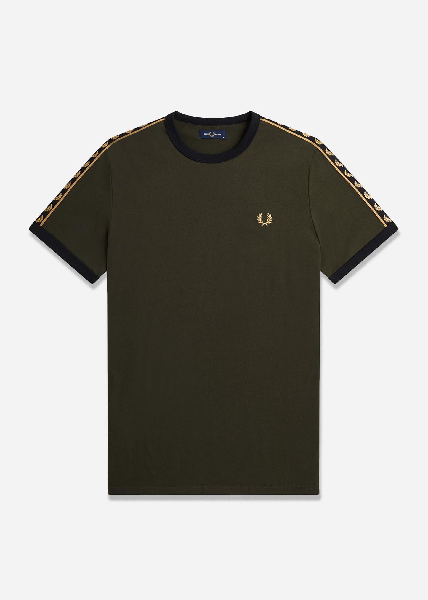 Fred Perry T-shirts Gold taped ringer t-shirt - hunting green