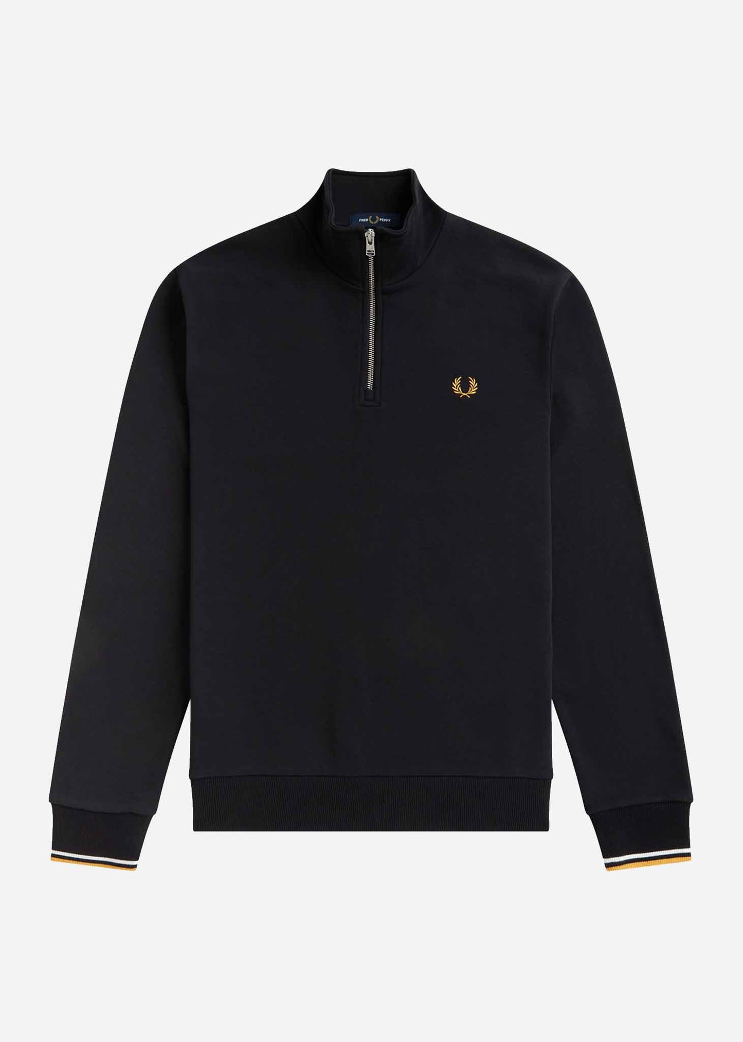 Fred Perry Truien Half zip sweatshirt - black