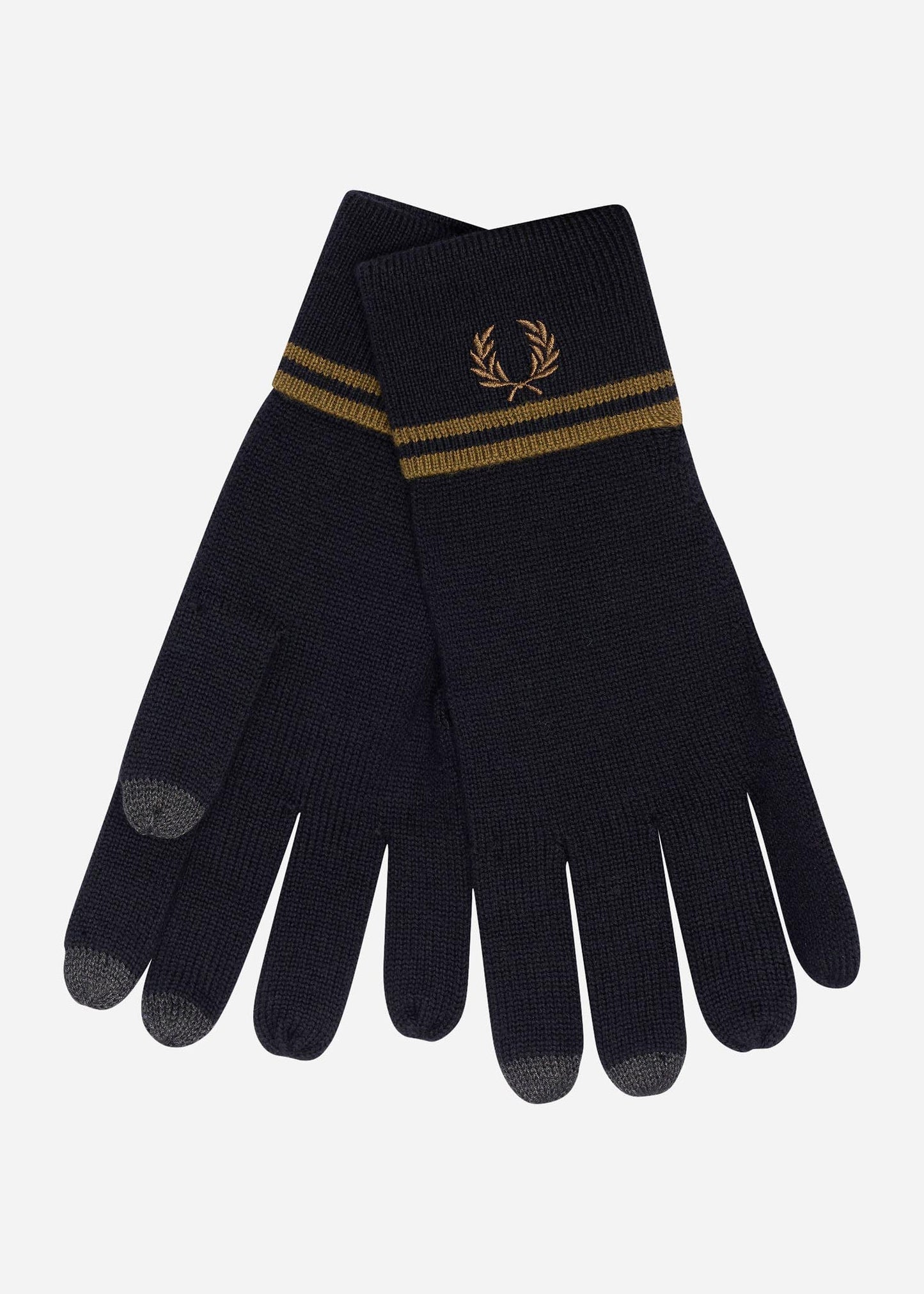 Fred Perry Handschoenen Twin tipped merino wool gloves - black shadedston