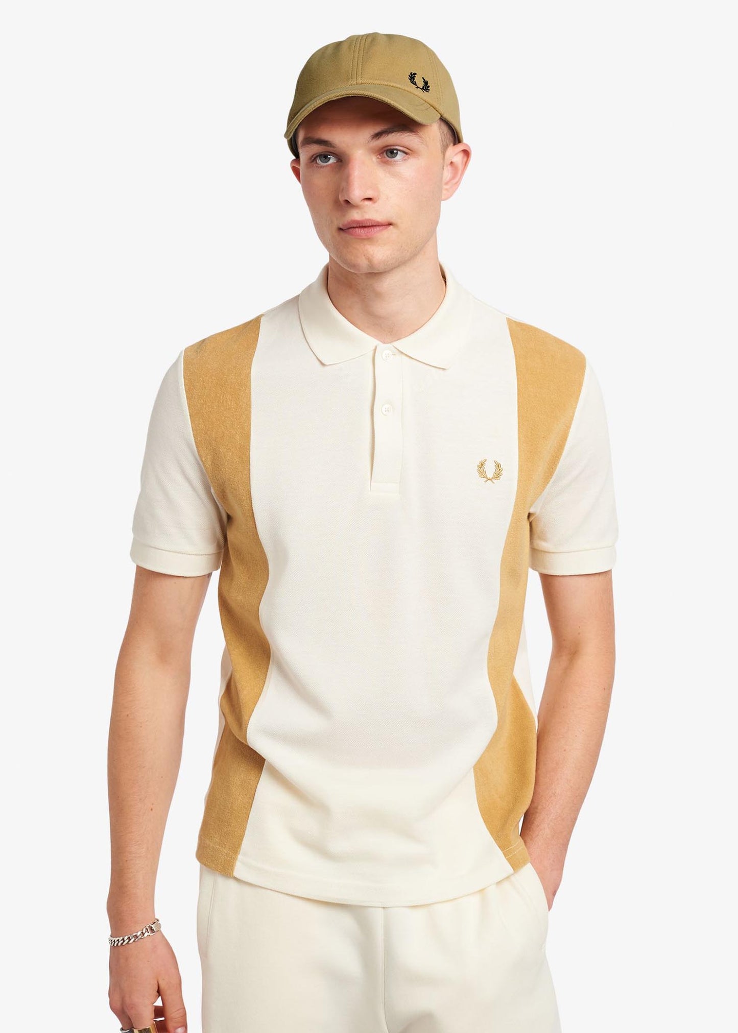 Fred Perry Petten Pique classic cap - desert
