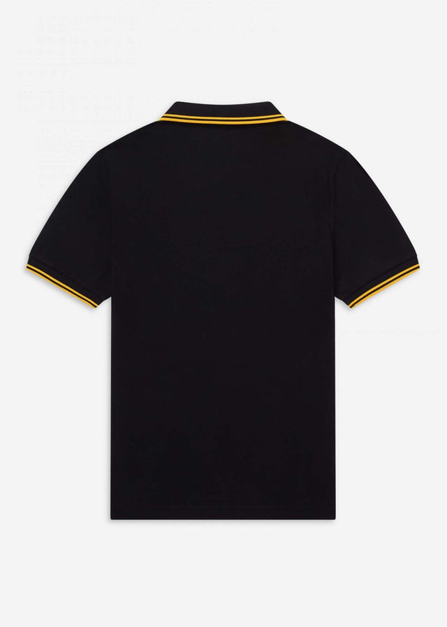 Fred Perry Polo's Twin tipped aw polo - black / new yellow
