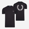 Fred Perry T-shirts Laurel wreath t-shirt - black