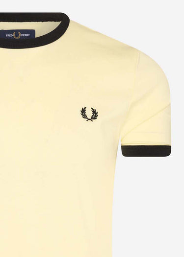 Fred Perry T-shirts Ringer t-shirt - lemon sorbet